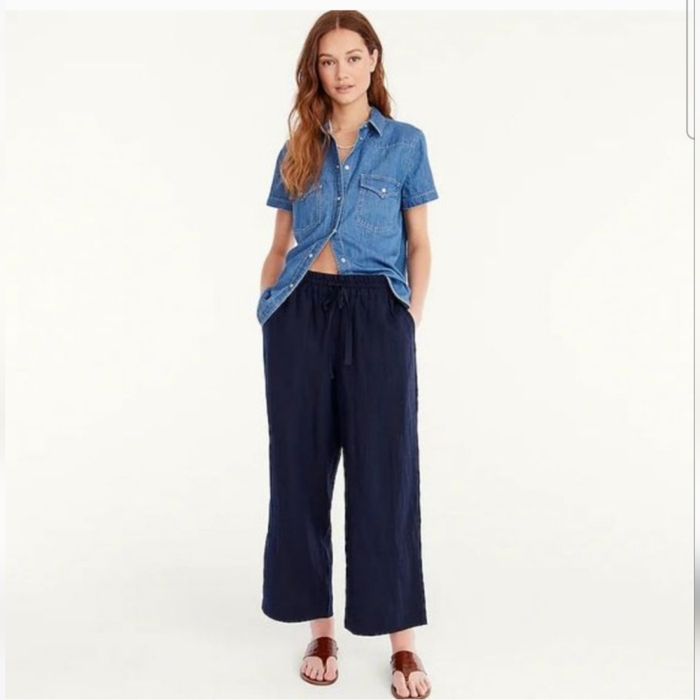 Jcrew wideleg seaside pants